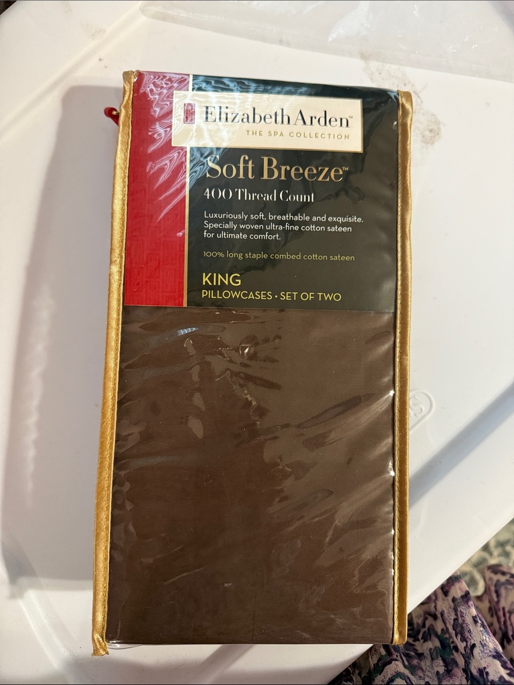Elizabeth Arden wife breeze 400 thread count king pillowcases